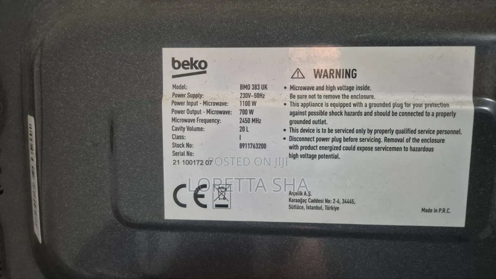 Beko Microwave