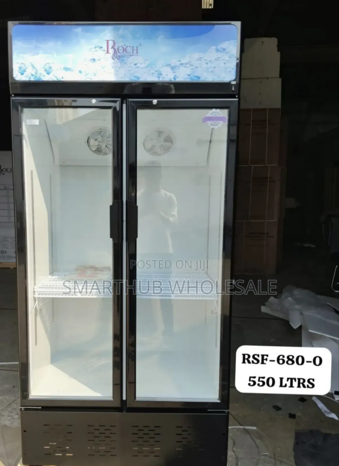 505 LITRES Roch Vertical Showcase Model RSF-680-O