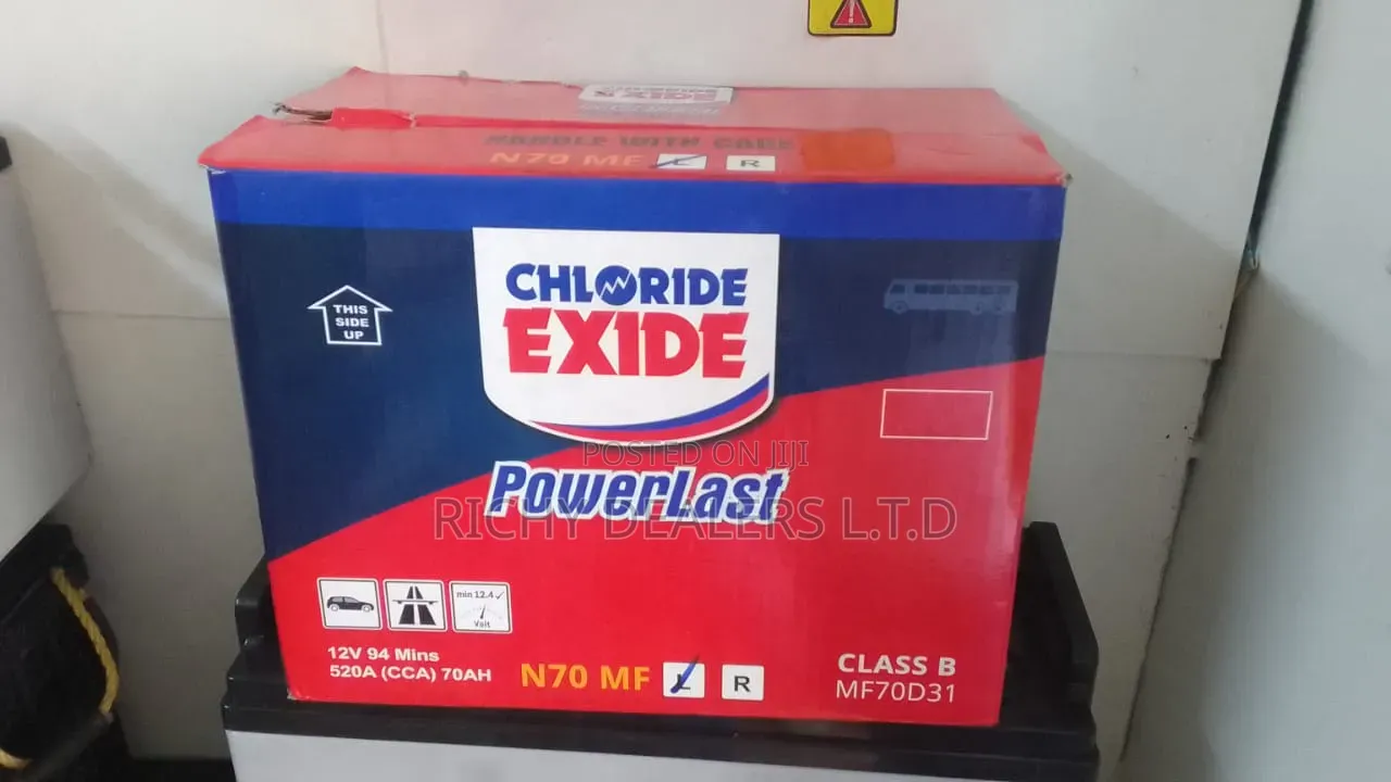 N70MF Left Right Chloride Exide Powerlast Available