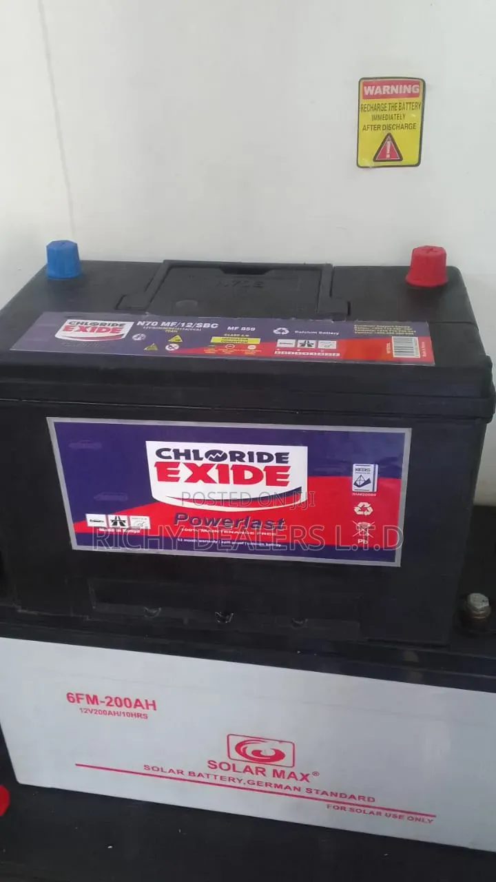 N70MF Left Right Chloride Exide Powerlast Available