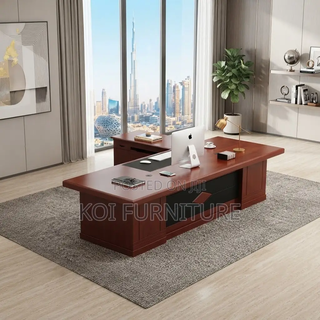 Office Desk; Mahogany 2000MM Executive CEO Office Spacious Table