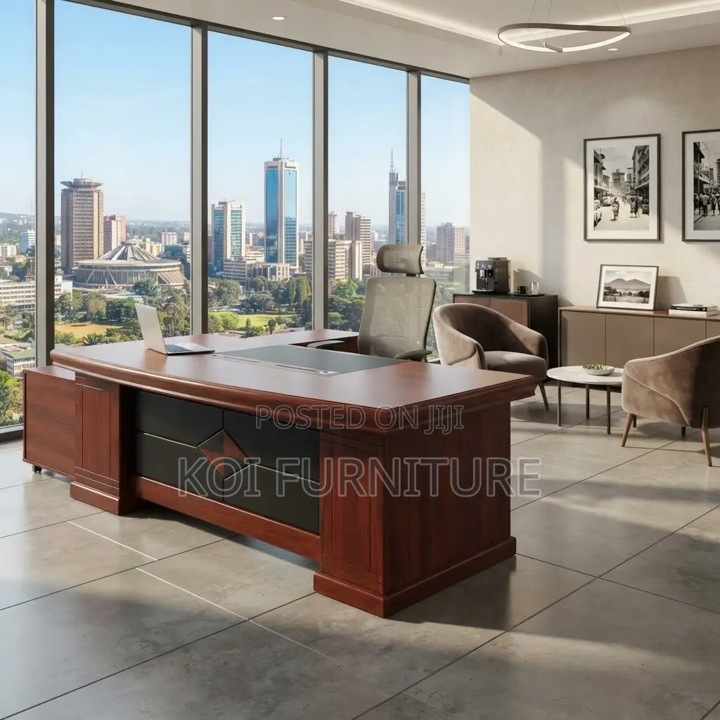 Office Desk; Mahogany 2000MM Executive CEO Office Spacious Table