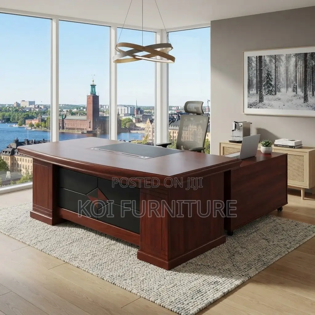 Office Desk; Mahogany 2000MM Executive CEO Office Spacious Table