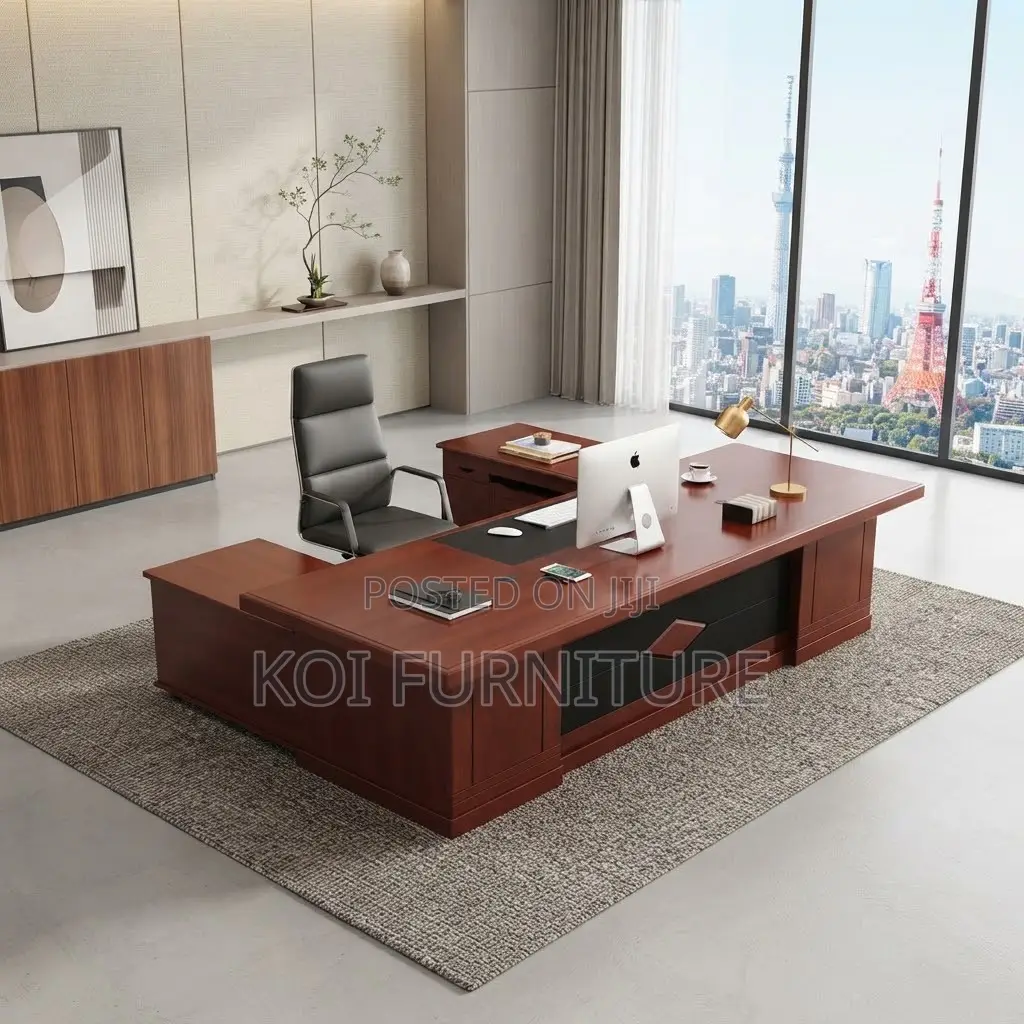 Office Desk; Mahogany 2000MM Executive CEO Office Spacious Table