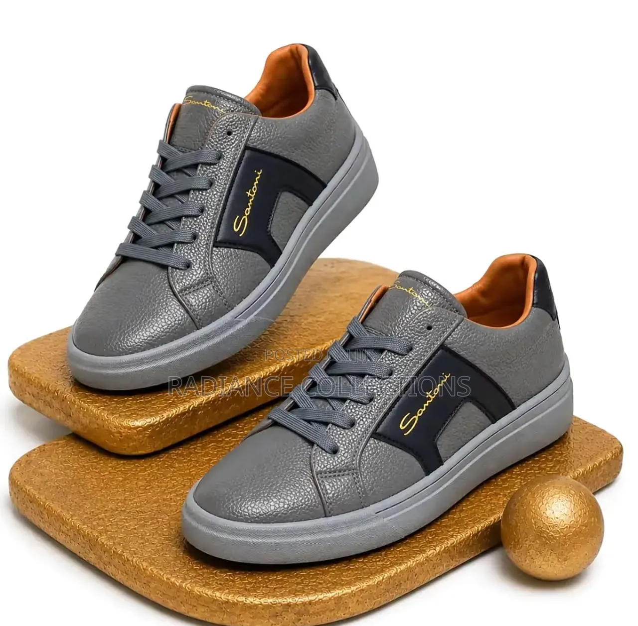 Leather Smart Casual Santoni -Sizes 40-45