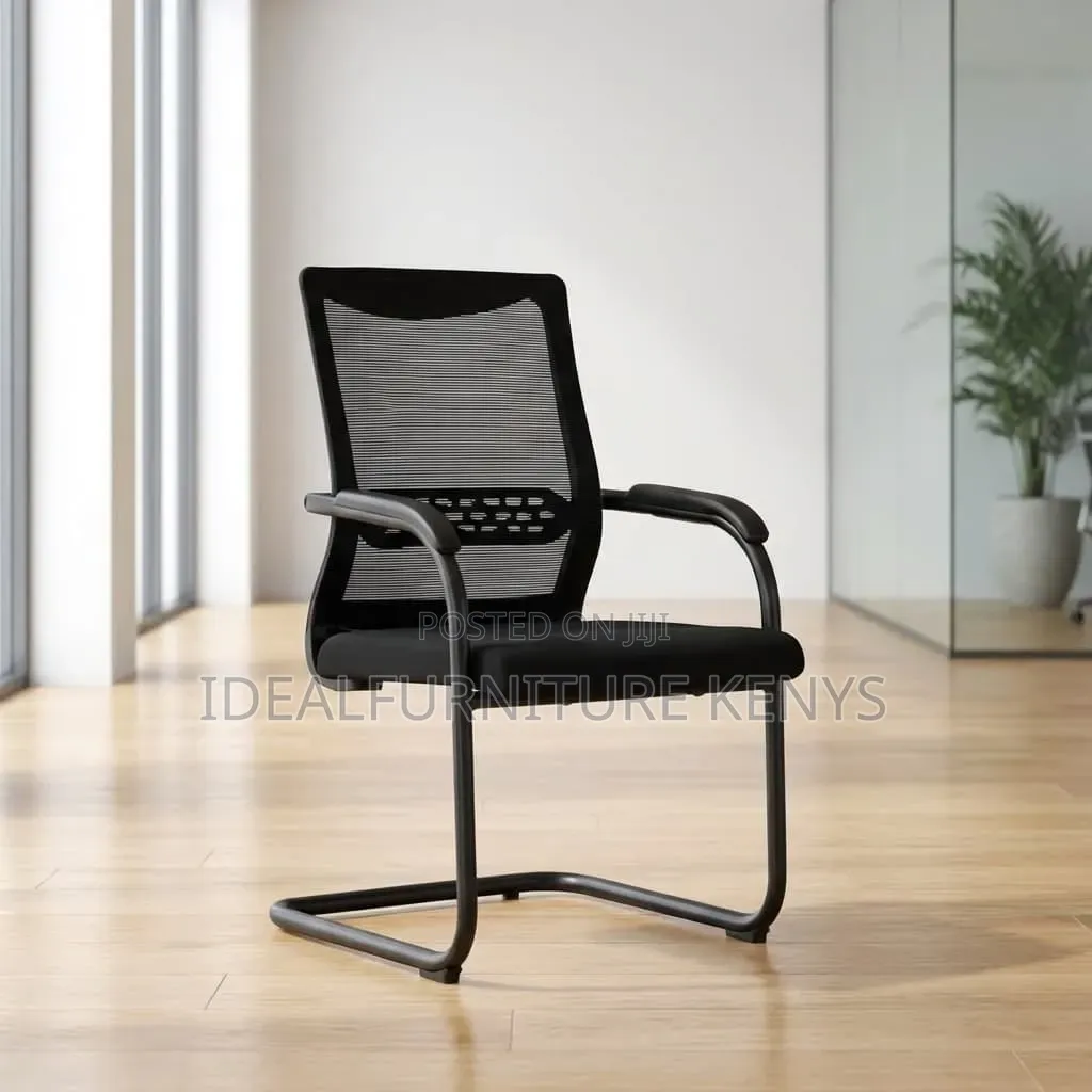 Modern Visitor Chair - Mesh Back Office Chair Black