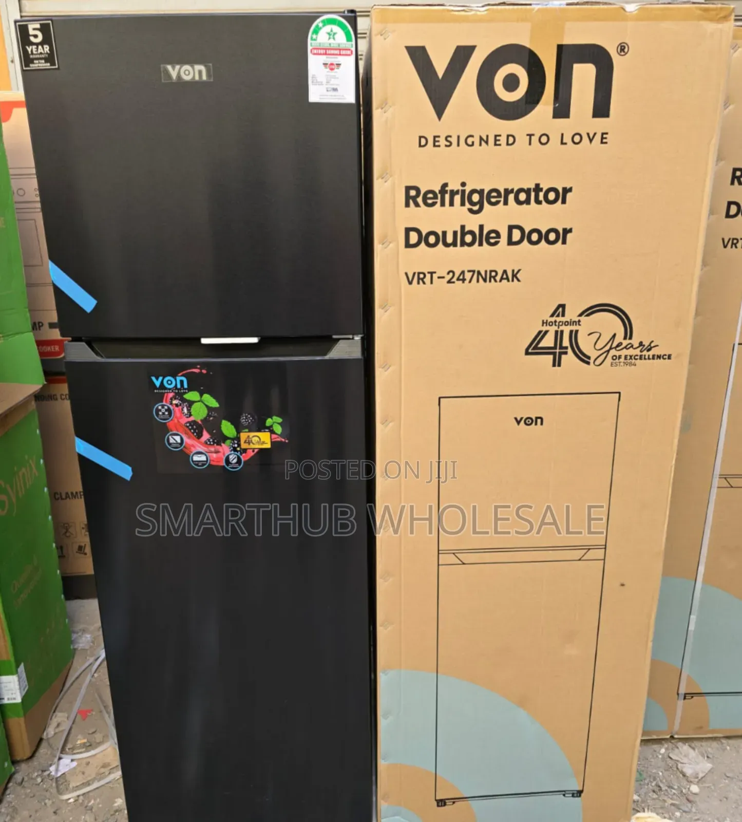 Von 247 Litres Nofrost Double Door Refrigerator