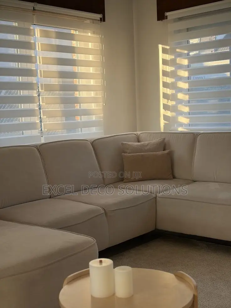 Kitchen Window Blinds | Moisture Resistant Zebra Roller Shades