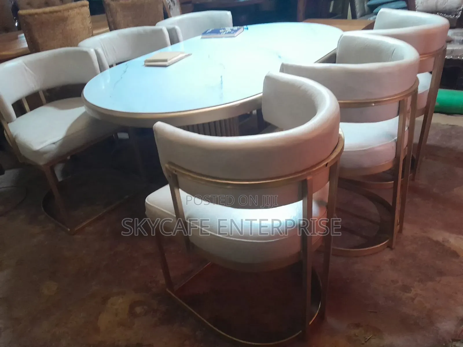 Modern Upholstered Dining Table
