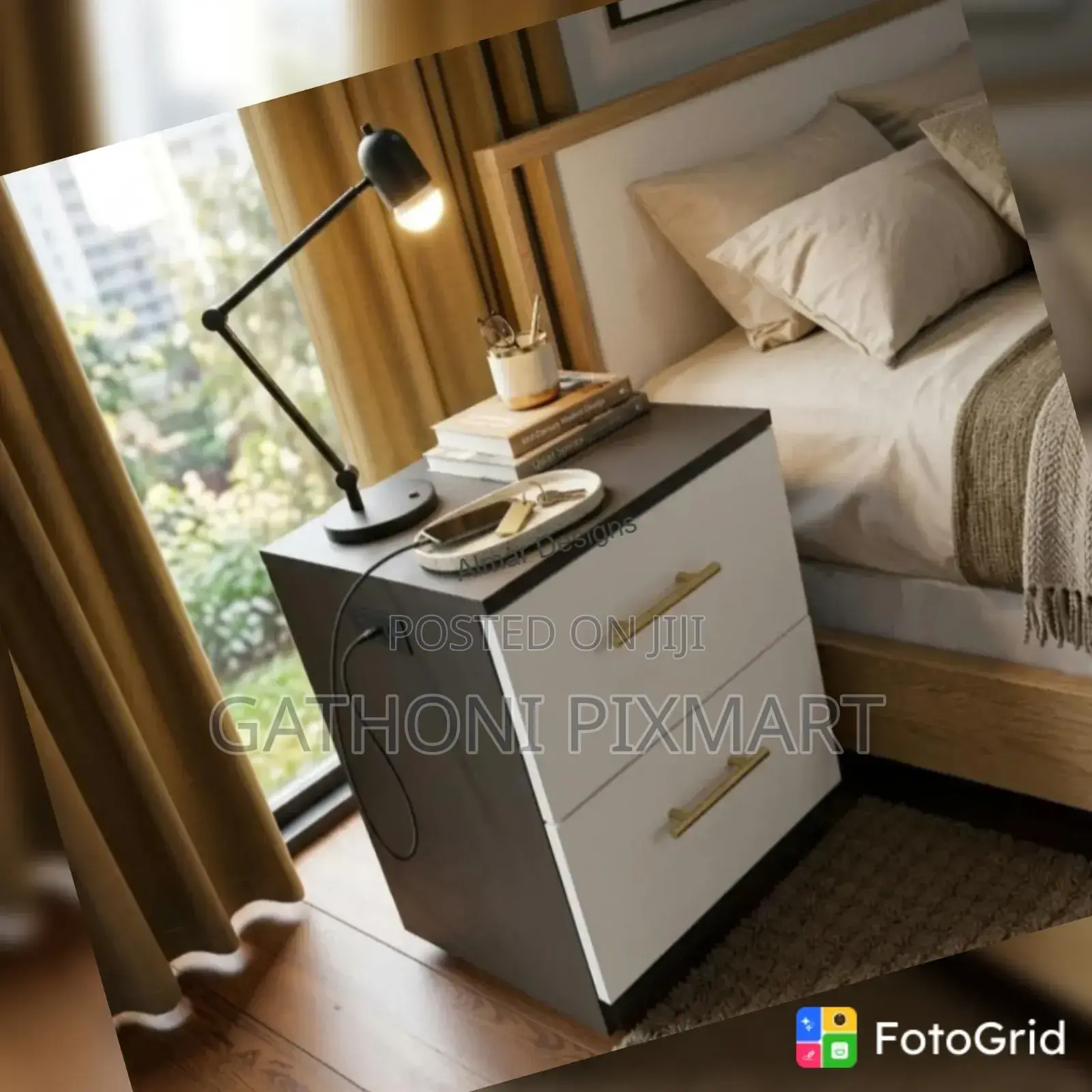 Bedside Table With Drawers – Modern Nightstand for Home Bedroom