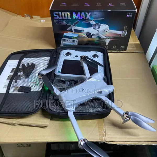 New S101 4.3-Inch Drone Brushless Drone4K HD Dual Cam Remote Control