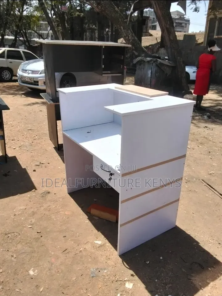 White Reception Desk