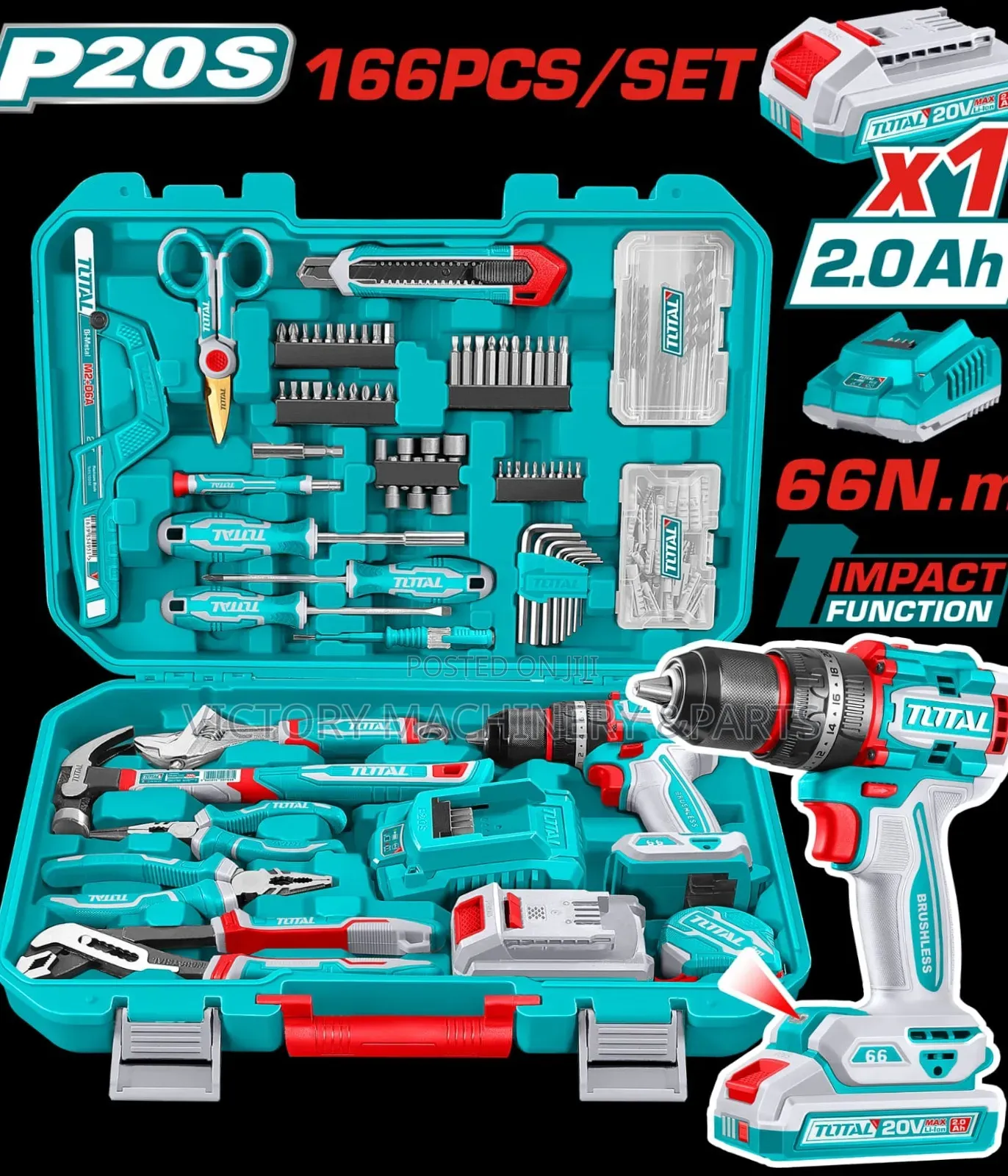 TOTAL 166-Piece Tool Set – THKTHP41667
