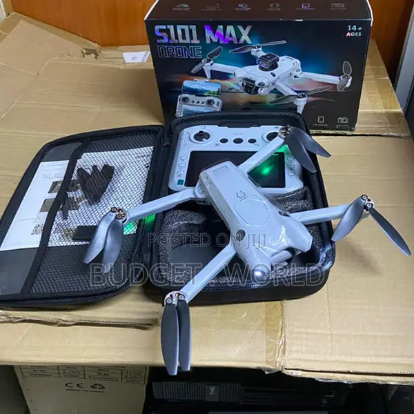 S101 Foldable Ready-to-Fly Drone 1080p HD Camera, Remote Carry Case