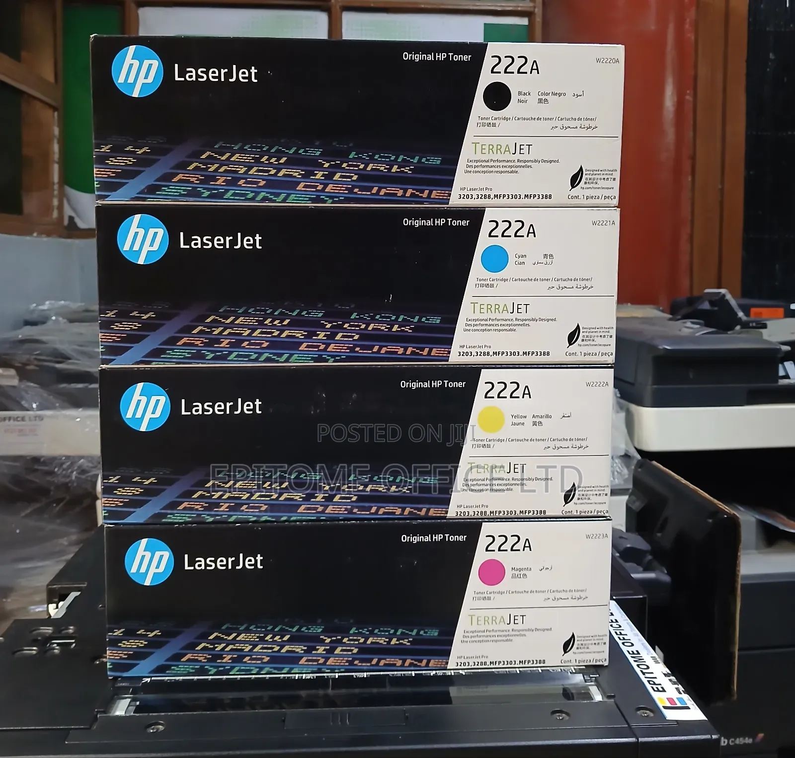 Smudge-Free HP 222A Toners for Laserjet