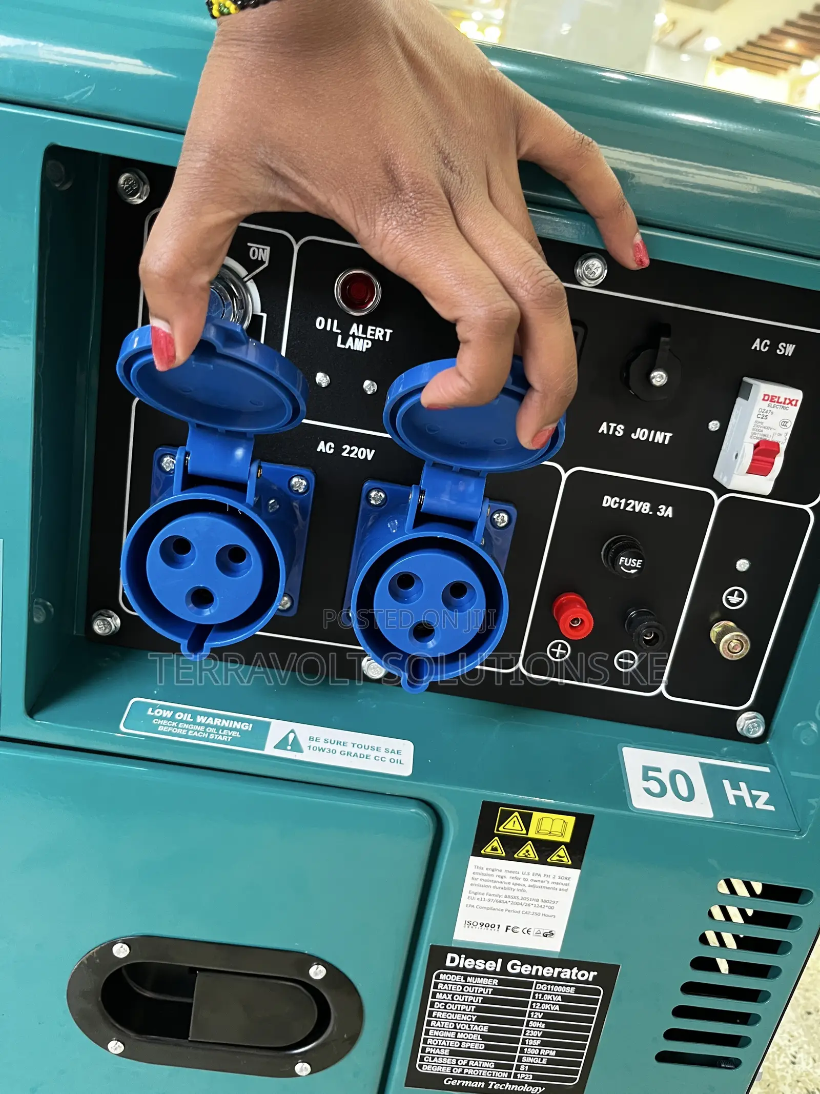 6.5kva Premier Single Phase SILENT Diesel Generator