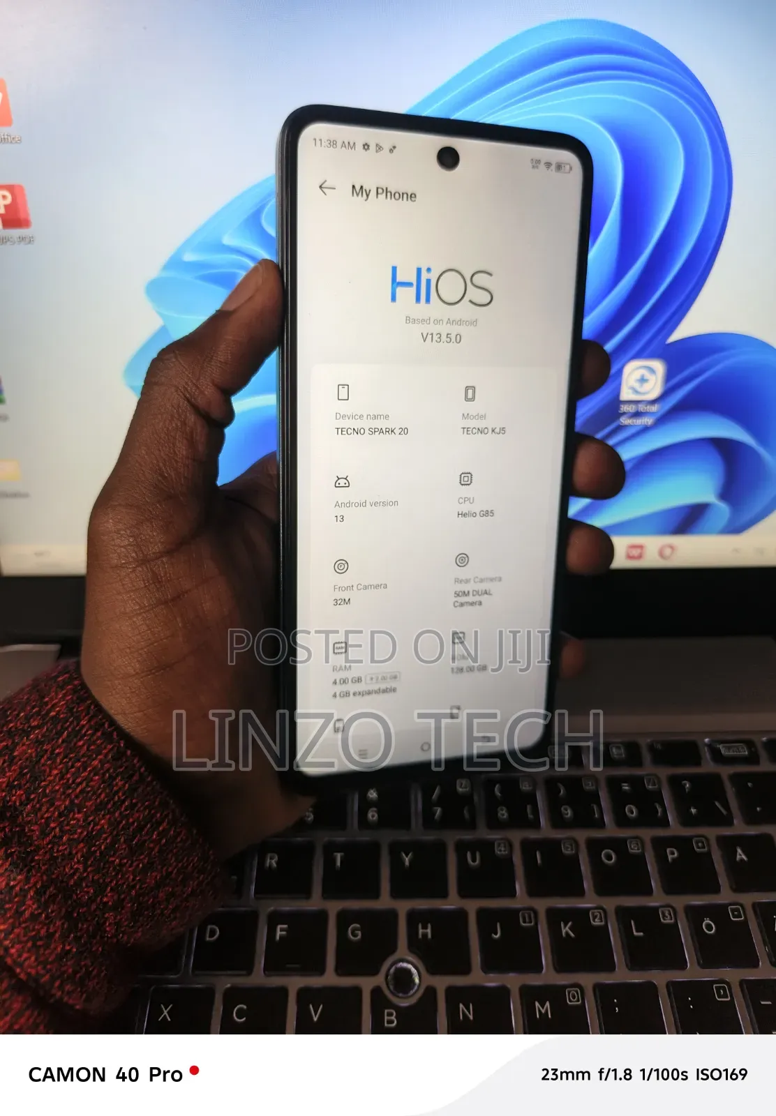 Tecno Spark 20 128 GB Black