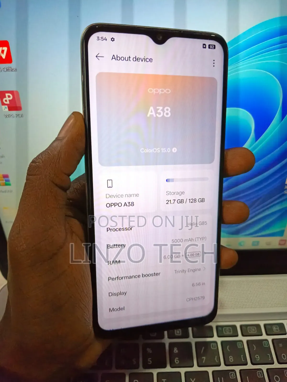 Oppo A38 128 GB Silver