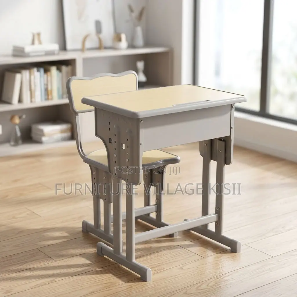 Adjustable Beige Kids Desk