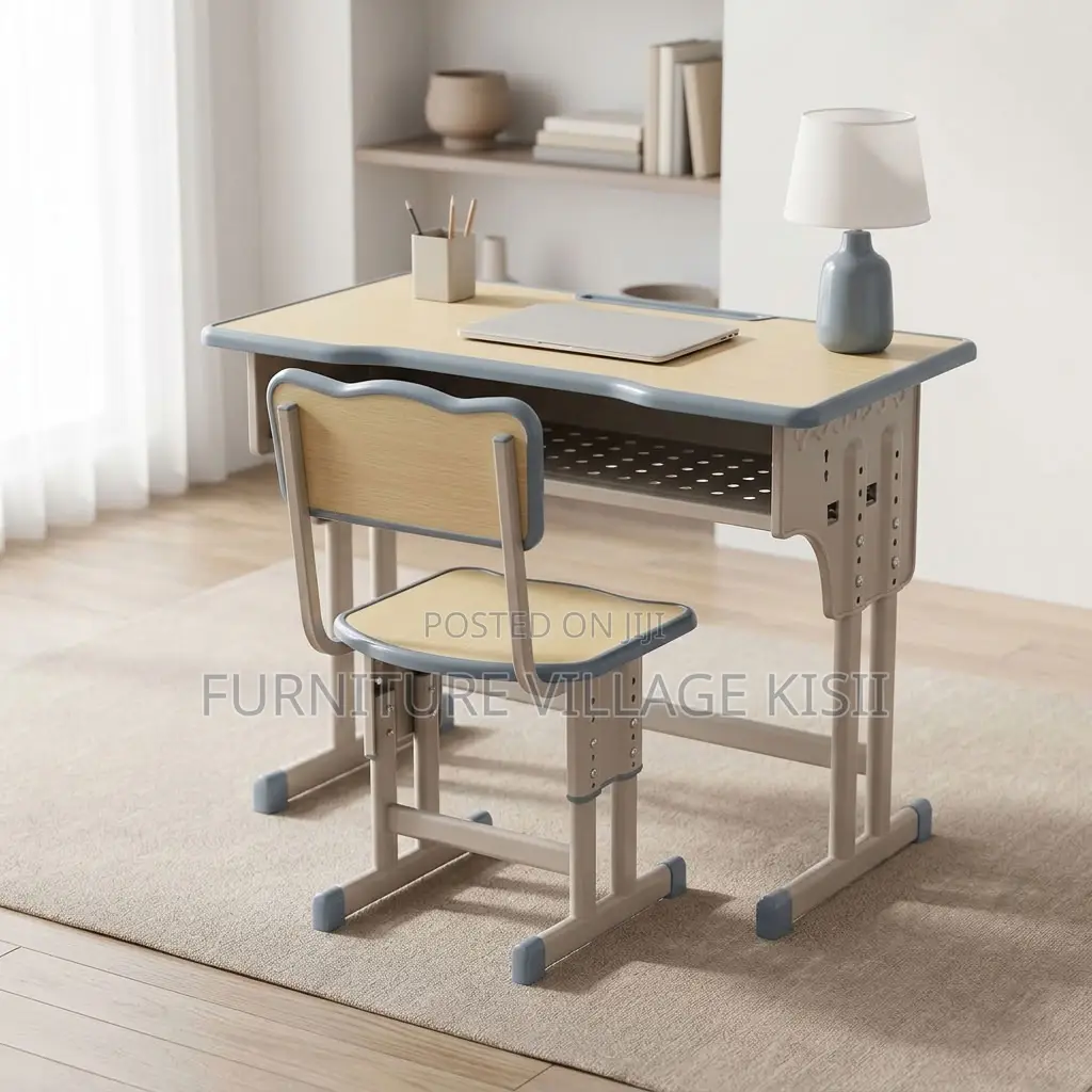 Adjustable Beige Kids Desk