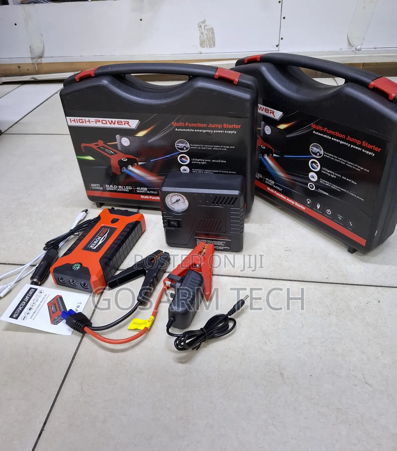 Battery Booster Portable Jump Starter Power Bank Charger