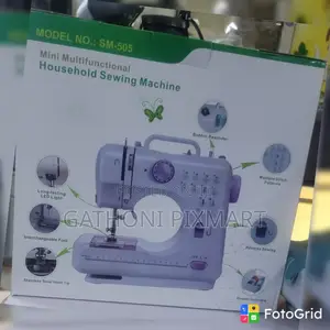 SM-505 Portable Sewing Machine – 12 Built-in Stitches, LED Light
