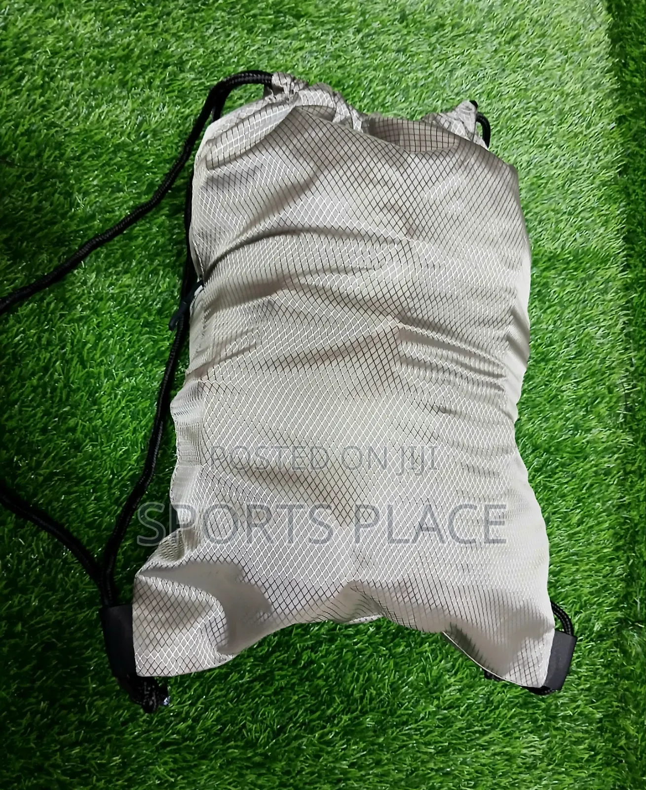 Golden Drawstring Sports Bag