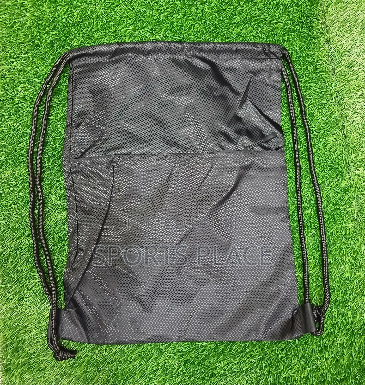 Drawstring Boots Bag With an Outer-Zip Pocket