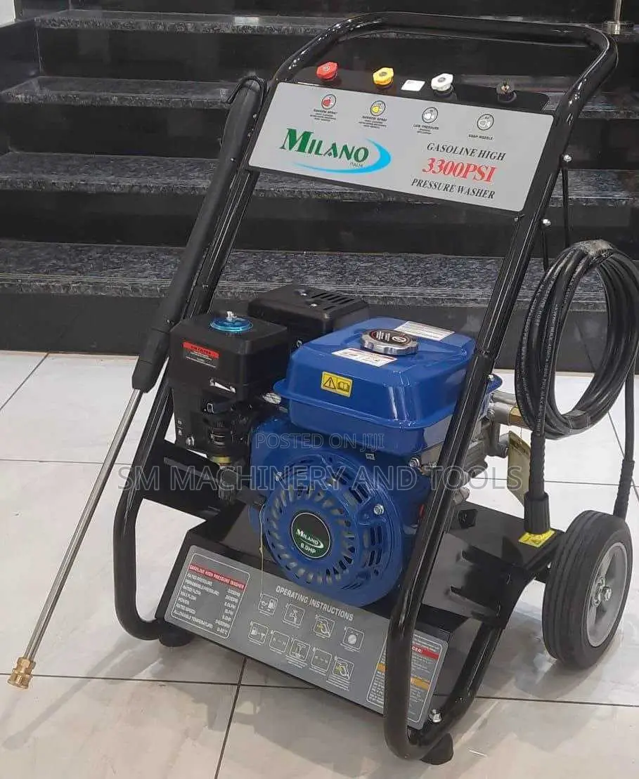 Milano Italia Petrol Pressure Washer 3300PSI 8.0hp Engine