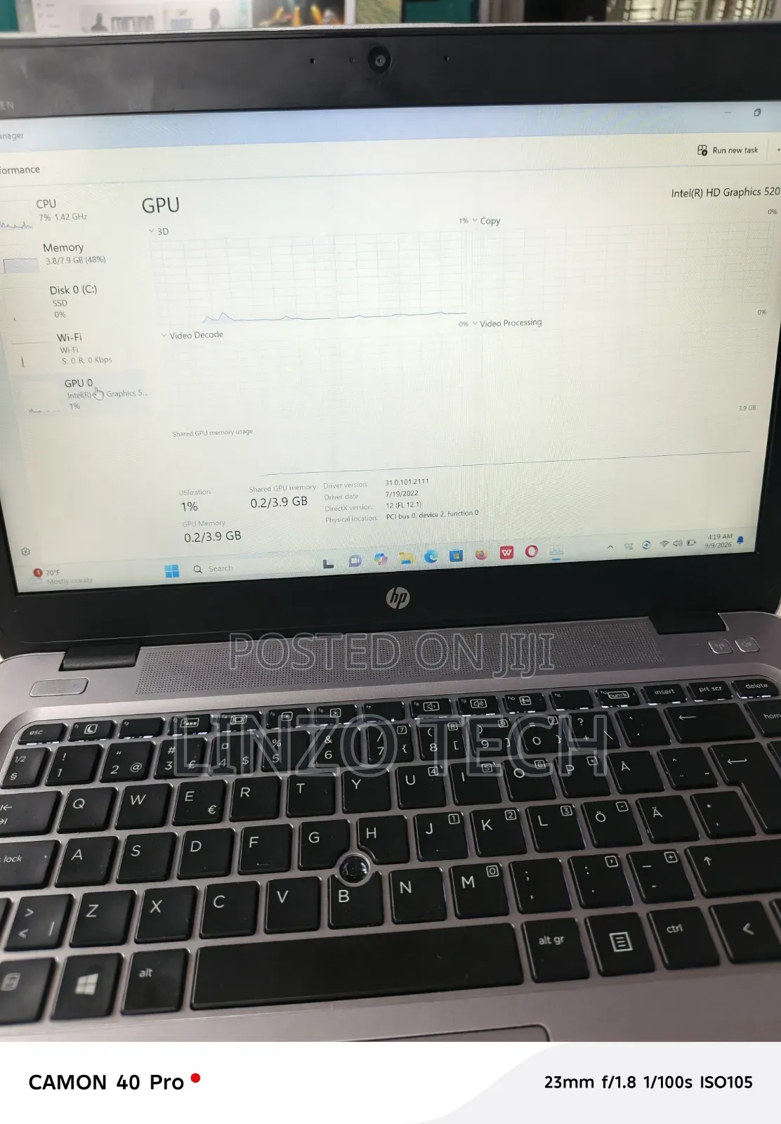 Laptop HP EliteBook 840 G3 8GB Intel Core i5 SSD 512GB