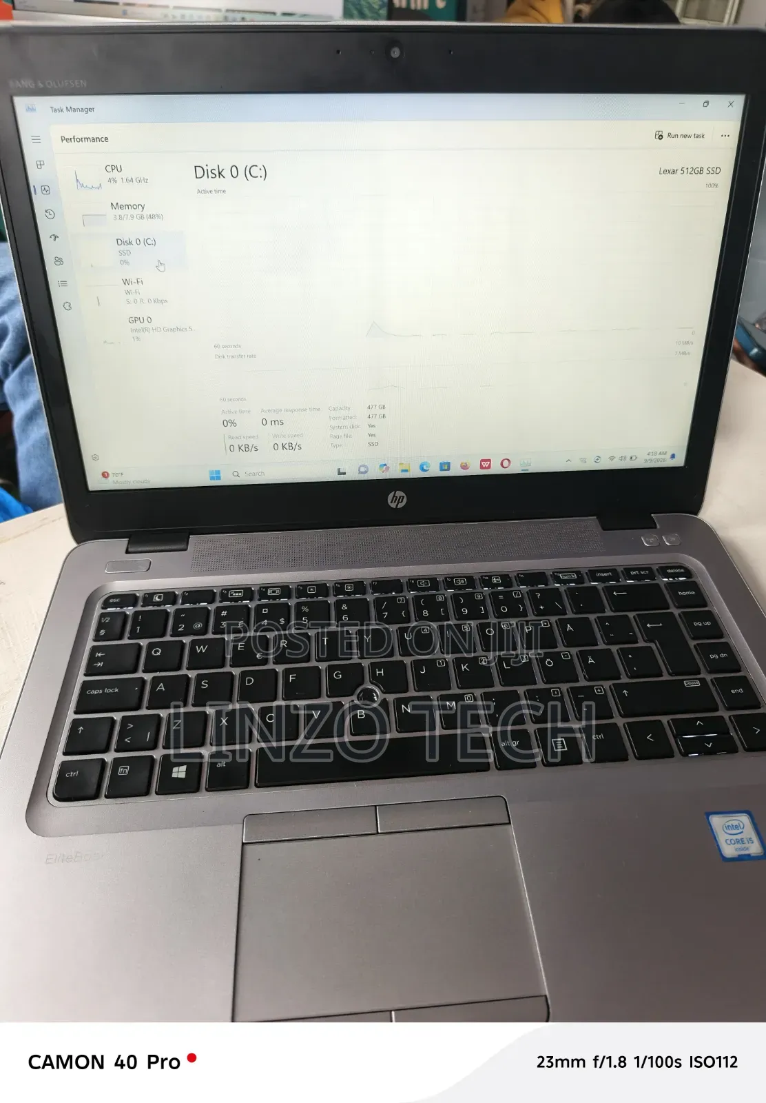 Laptop HP EliteBook 840 G3 8GB Intel Core i5 SSD 512GB