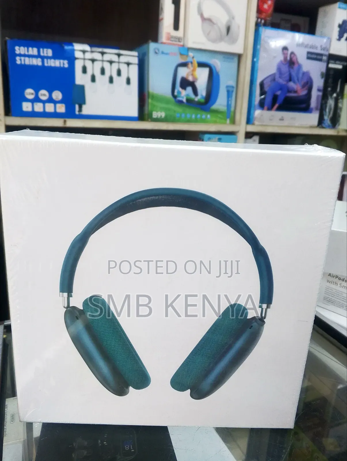 Airpod Max Sky Blue With Blue Headband