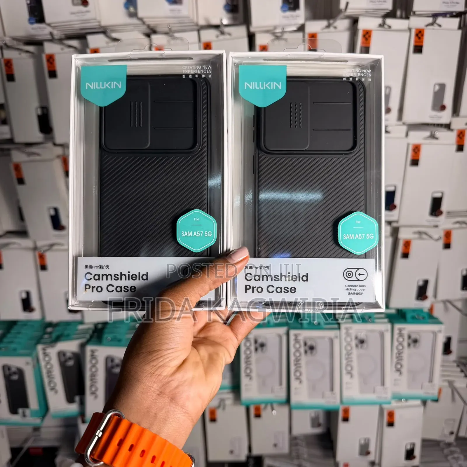 Camshield Frosted Nilkin Case for Samsung A57