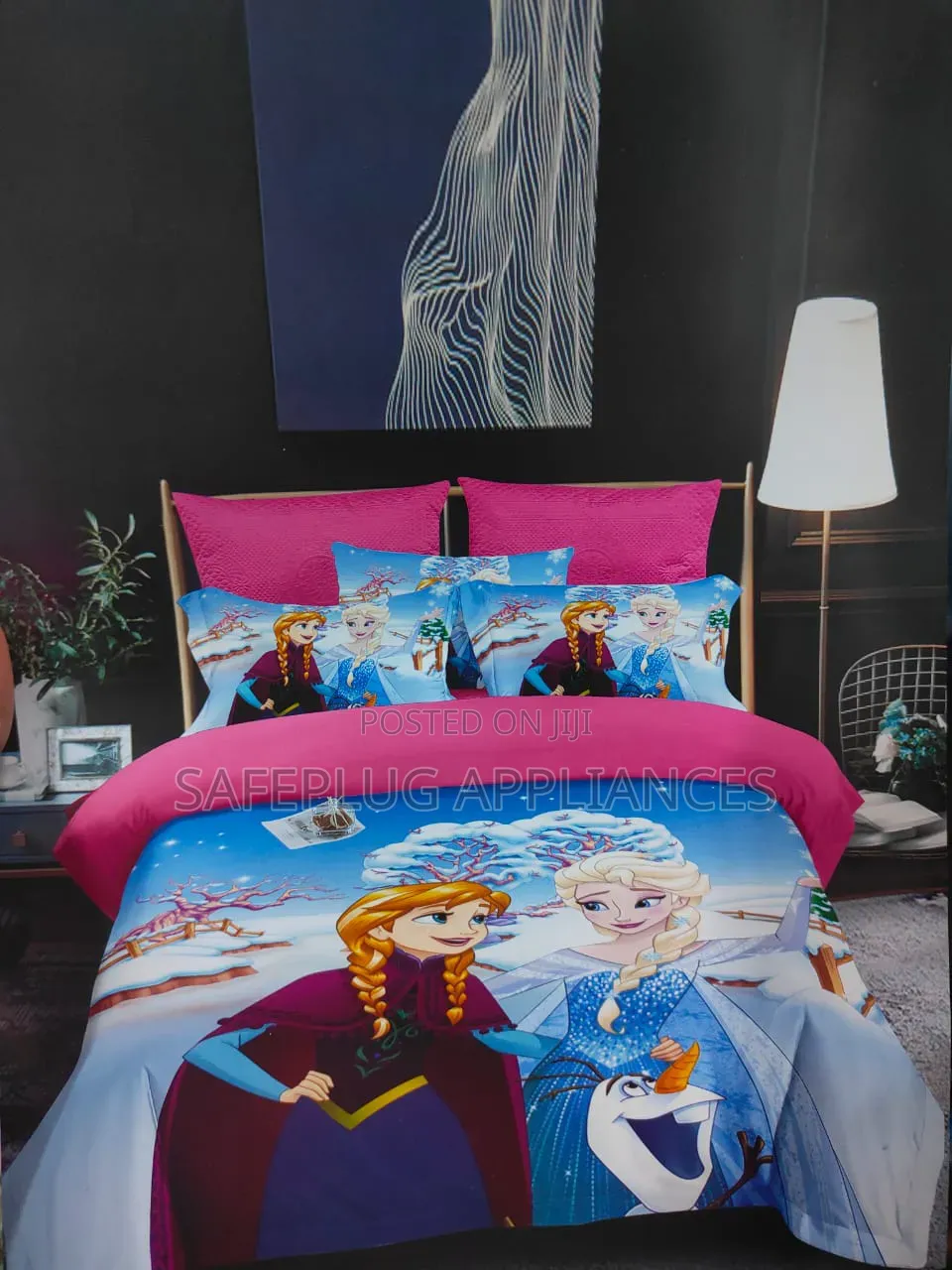 Cute Cartoon 4×6 Duvet Set | Bedsheet + 2 Pillowcases 