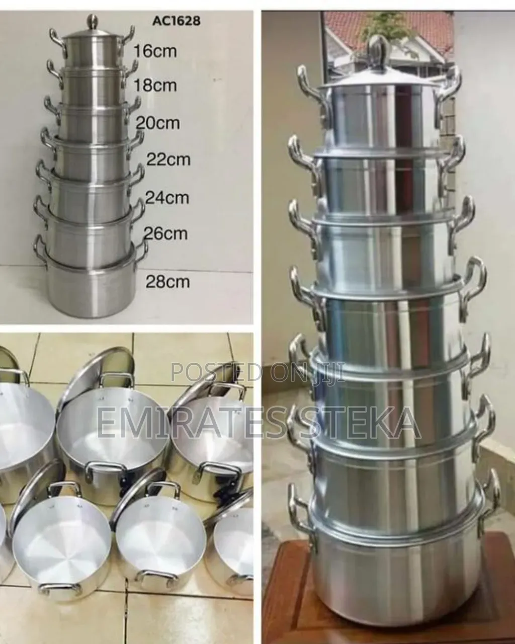 TORNADO 14PCS Aluminium Cookware Set – Heavy Duty Sufuria