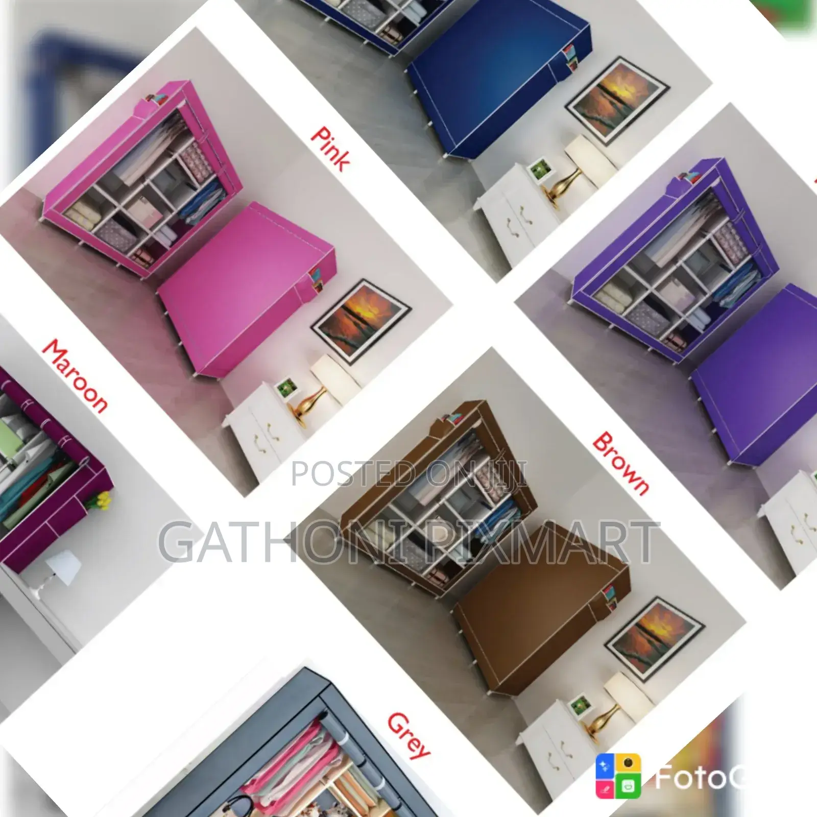 Affordable 3-Column Wooden Wardrobe – 135×45×170cm |