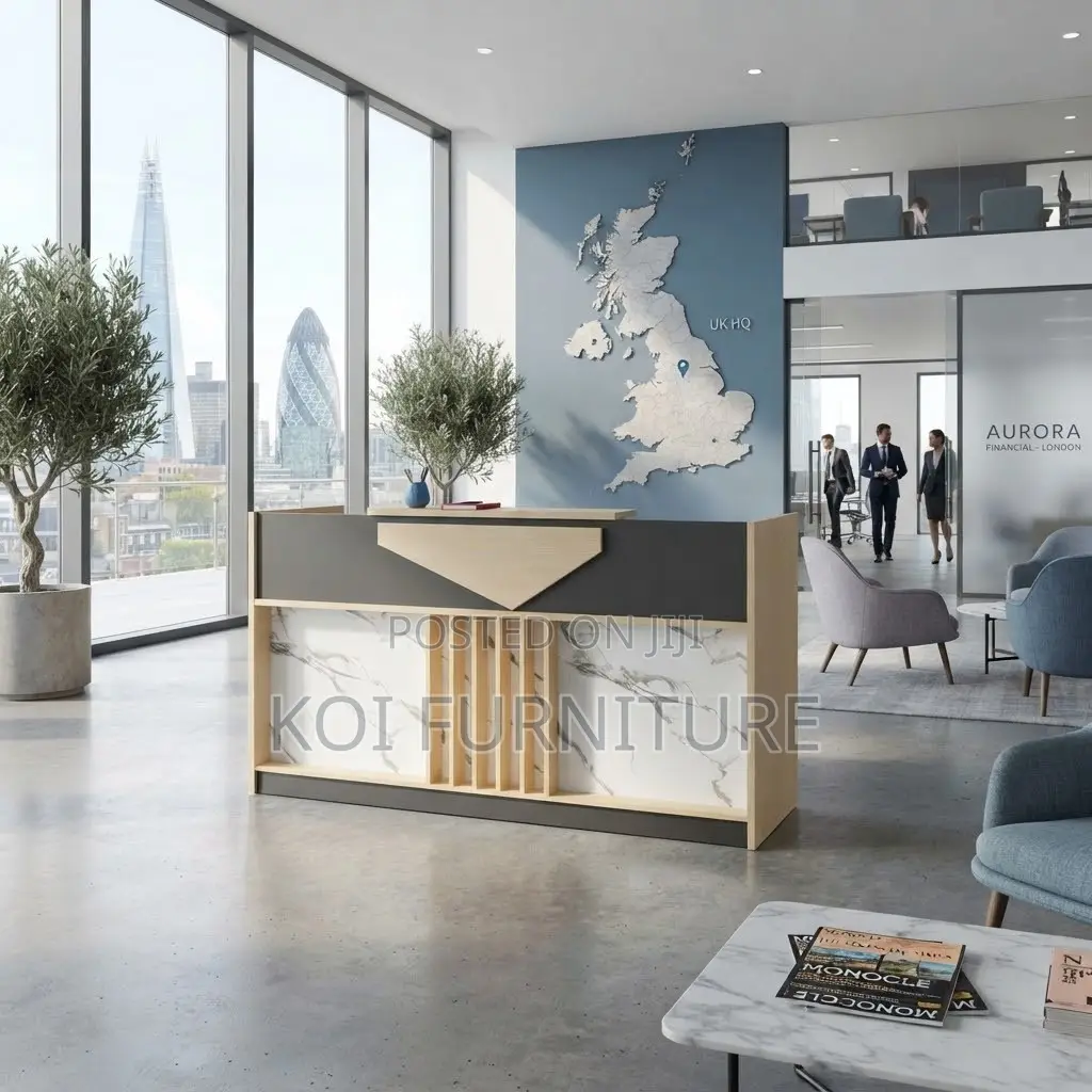 Reception Desk;1.8 Meter Front Lavish Execution Reception Table
