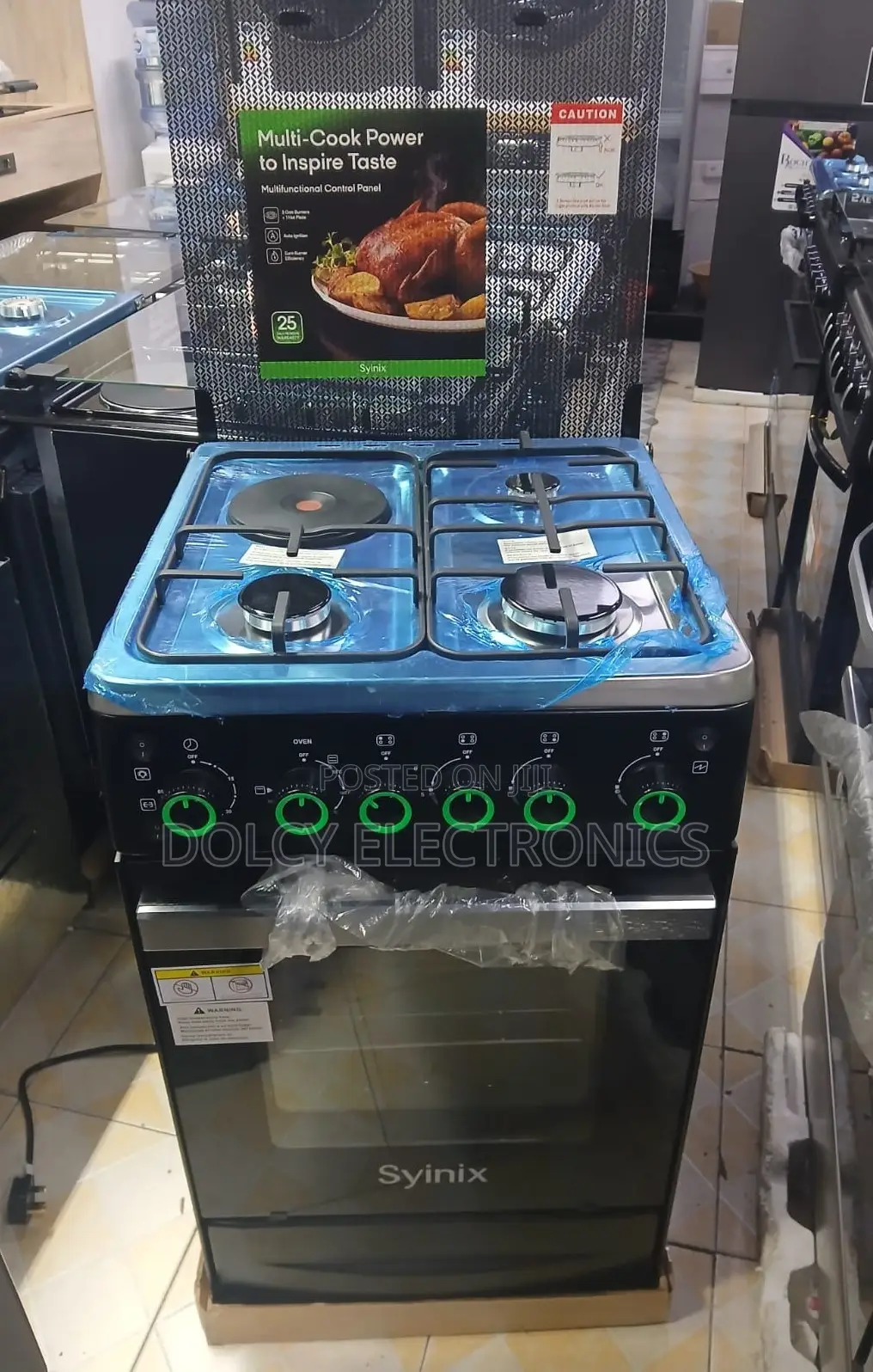 Syinix 50 by 55 3+1 Standing Cooker