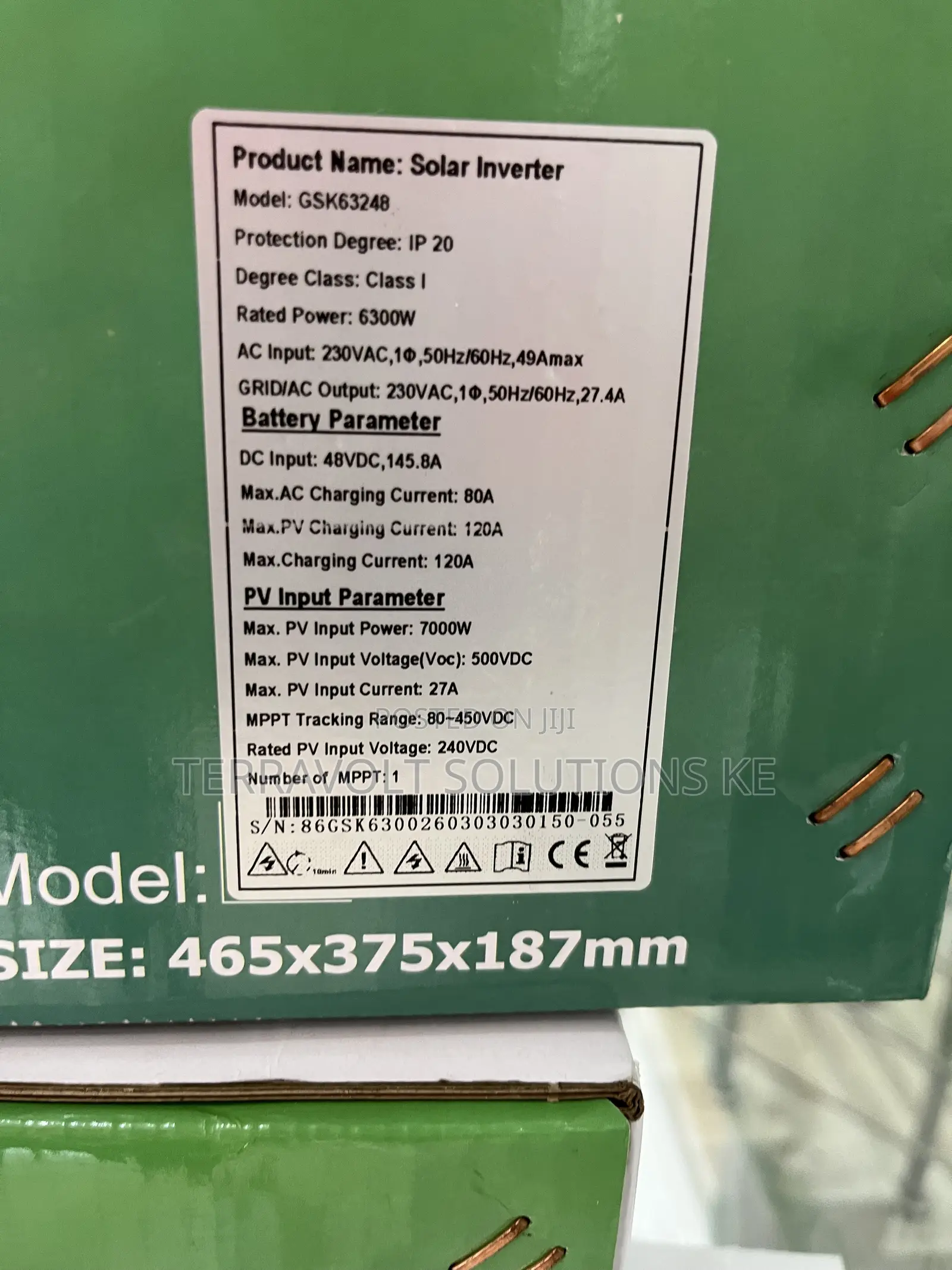 Golden Solar 6.3KW Hybrid Solar Inverter