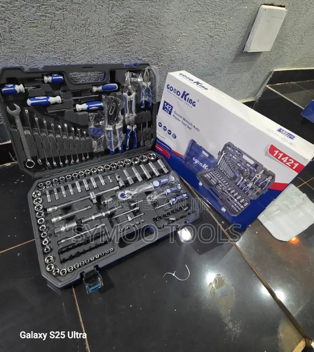 Good King 142-Piece Socket Wrench and Auto Repair Tool Set