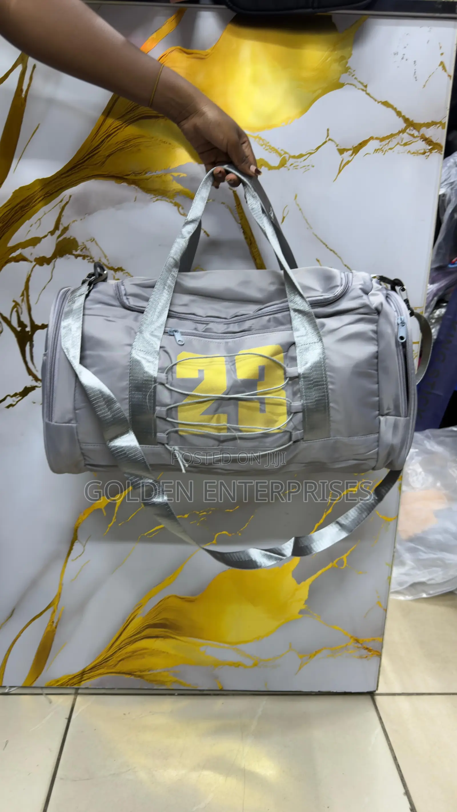 Black Sports 23 Gym Duffle Bag