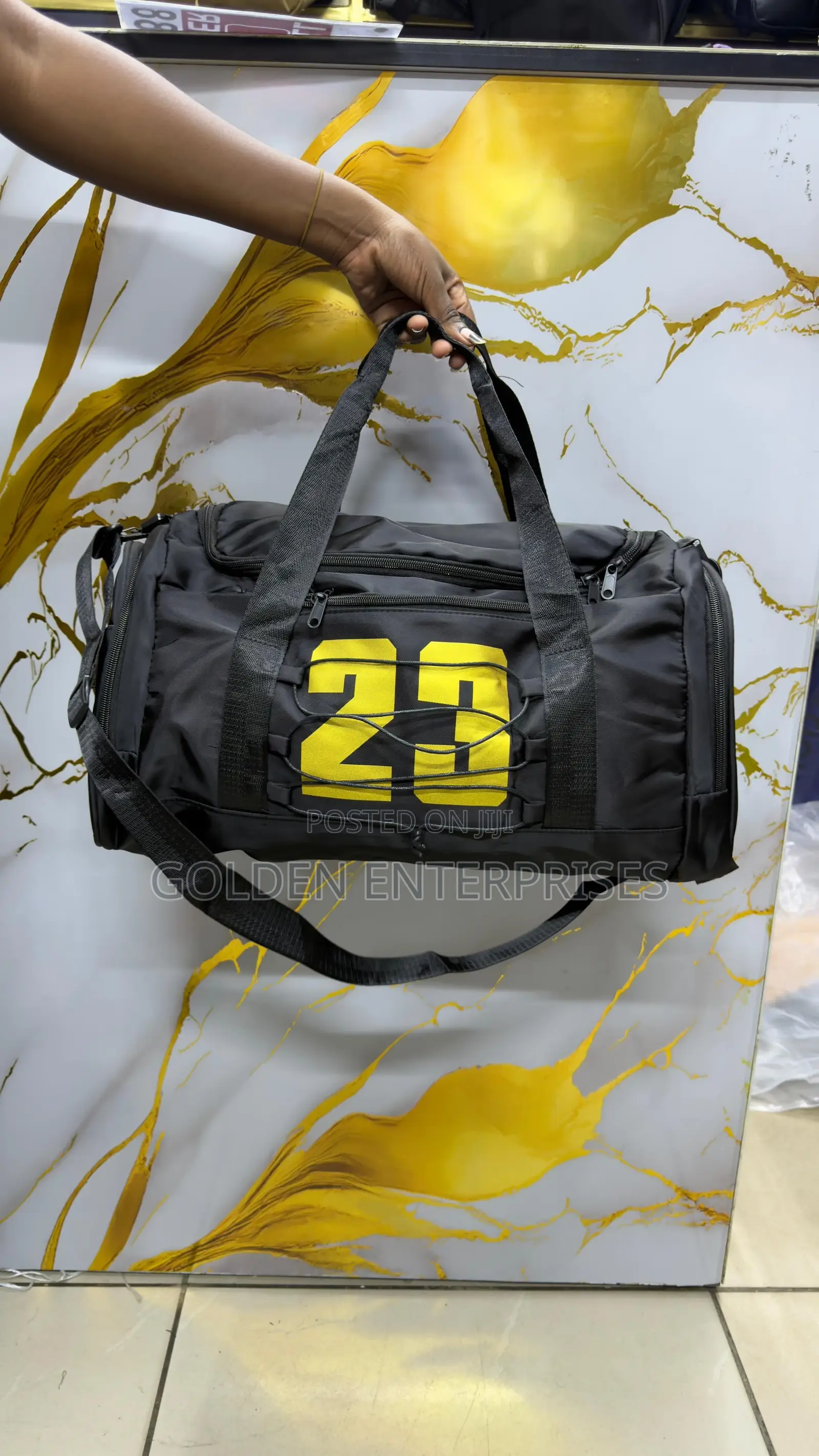 Black Sports 23 Gym Duffle Bag