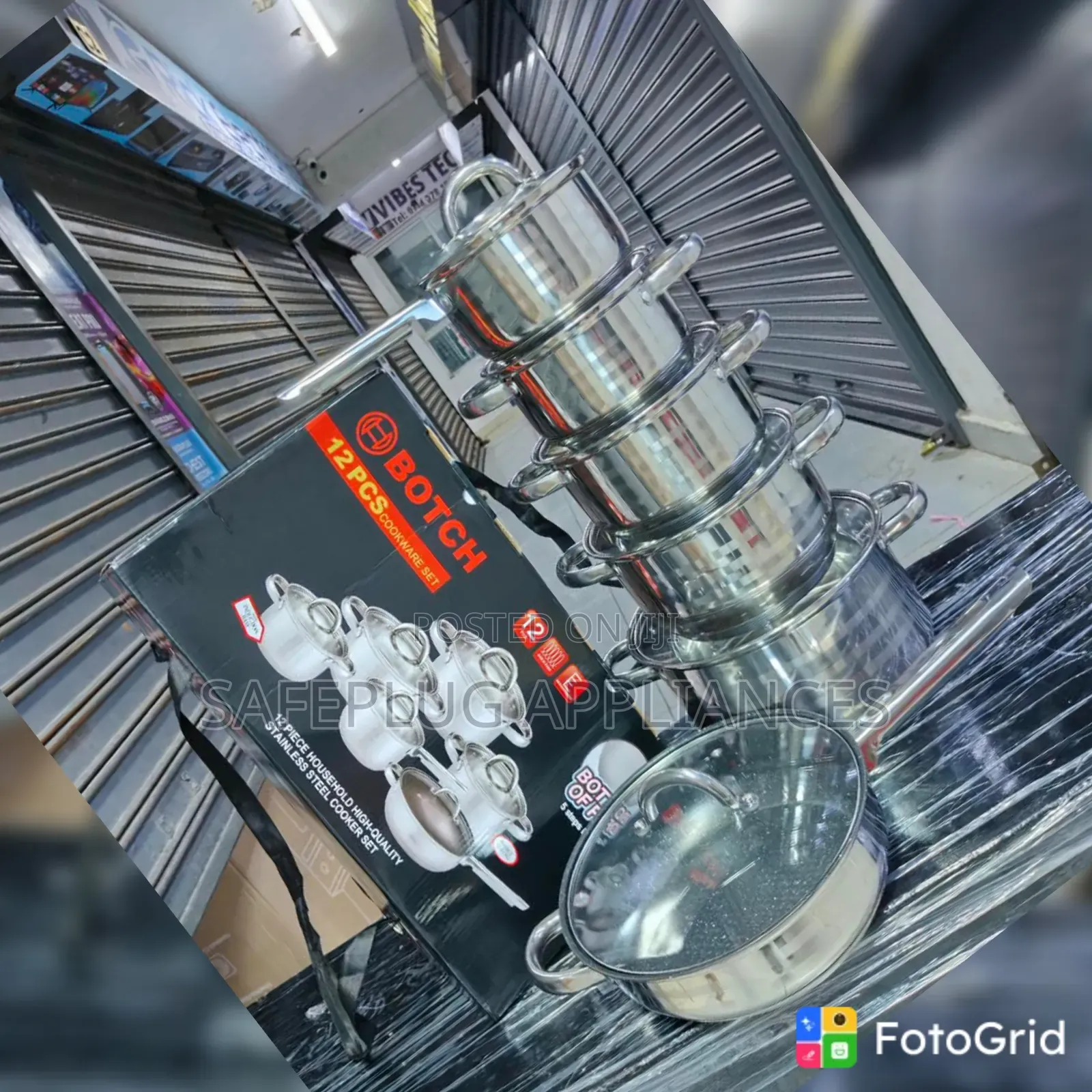 12Pc Stainless Steel Cookware Set – Induction Friendly + Marble Pan