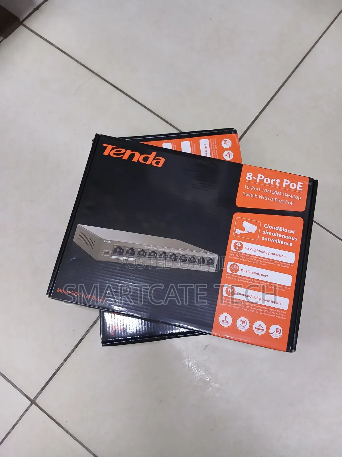 Tenda TEF110P-8-63W Fast Ethernet 8-Port PoE Switch