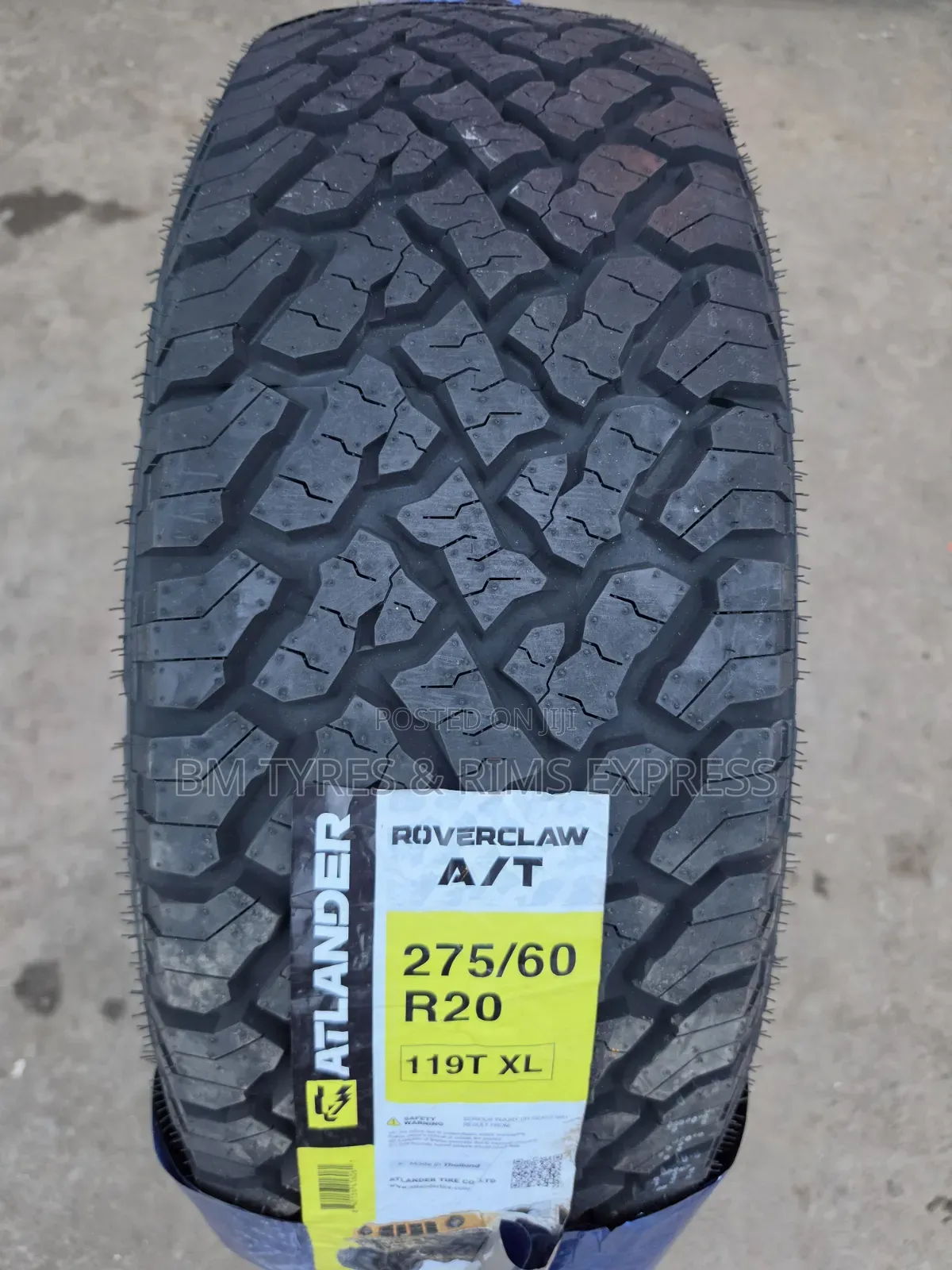 275 /60 R20 Atlander Tires (All Terrain) Thailand.