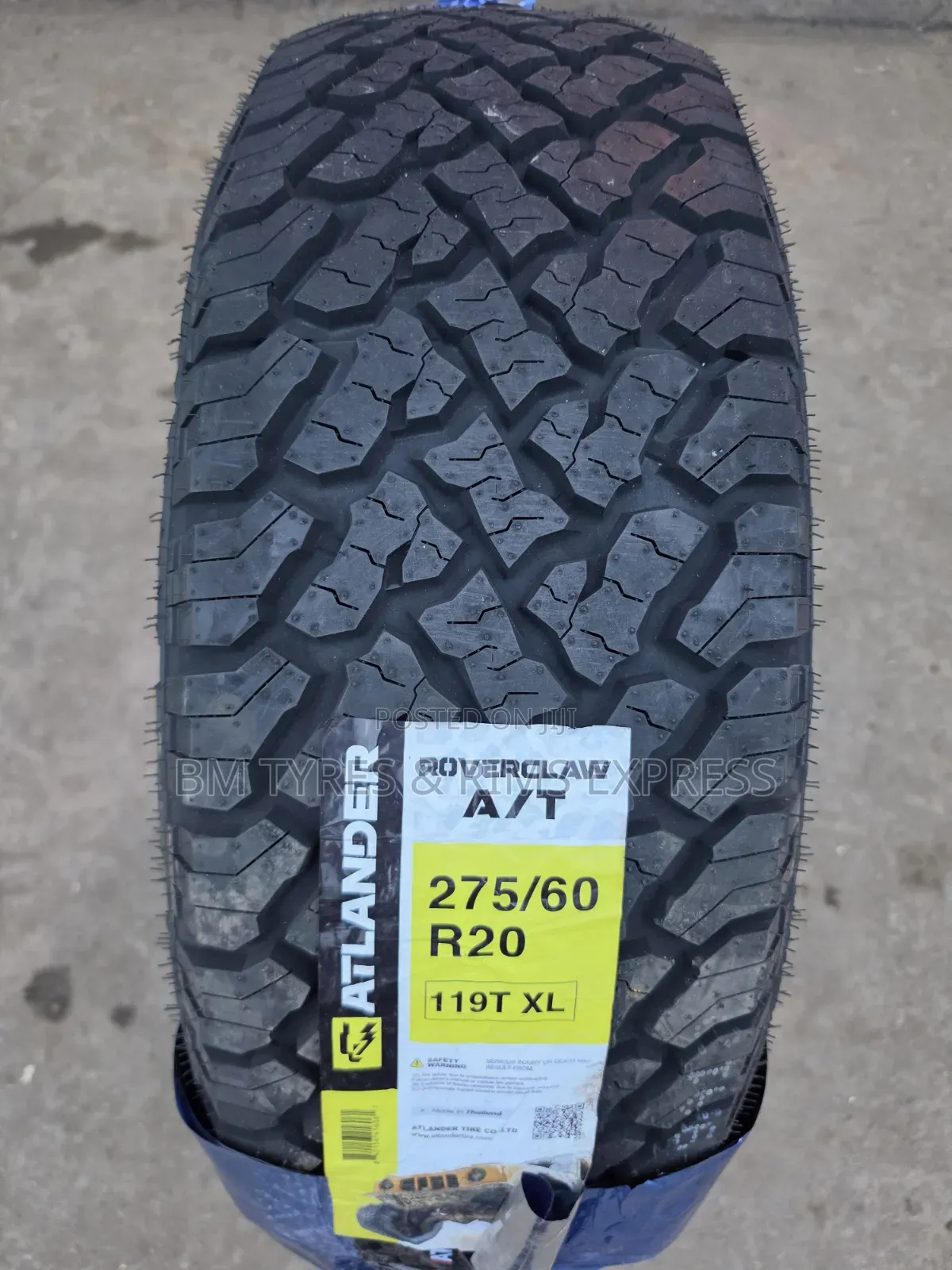 275 /60 R20 Atlander Tires (All Terrain) Thailand.