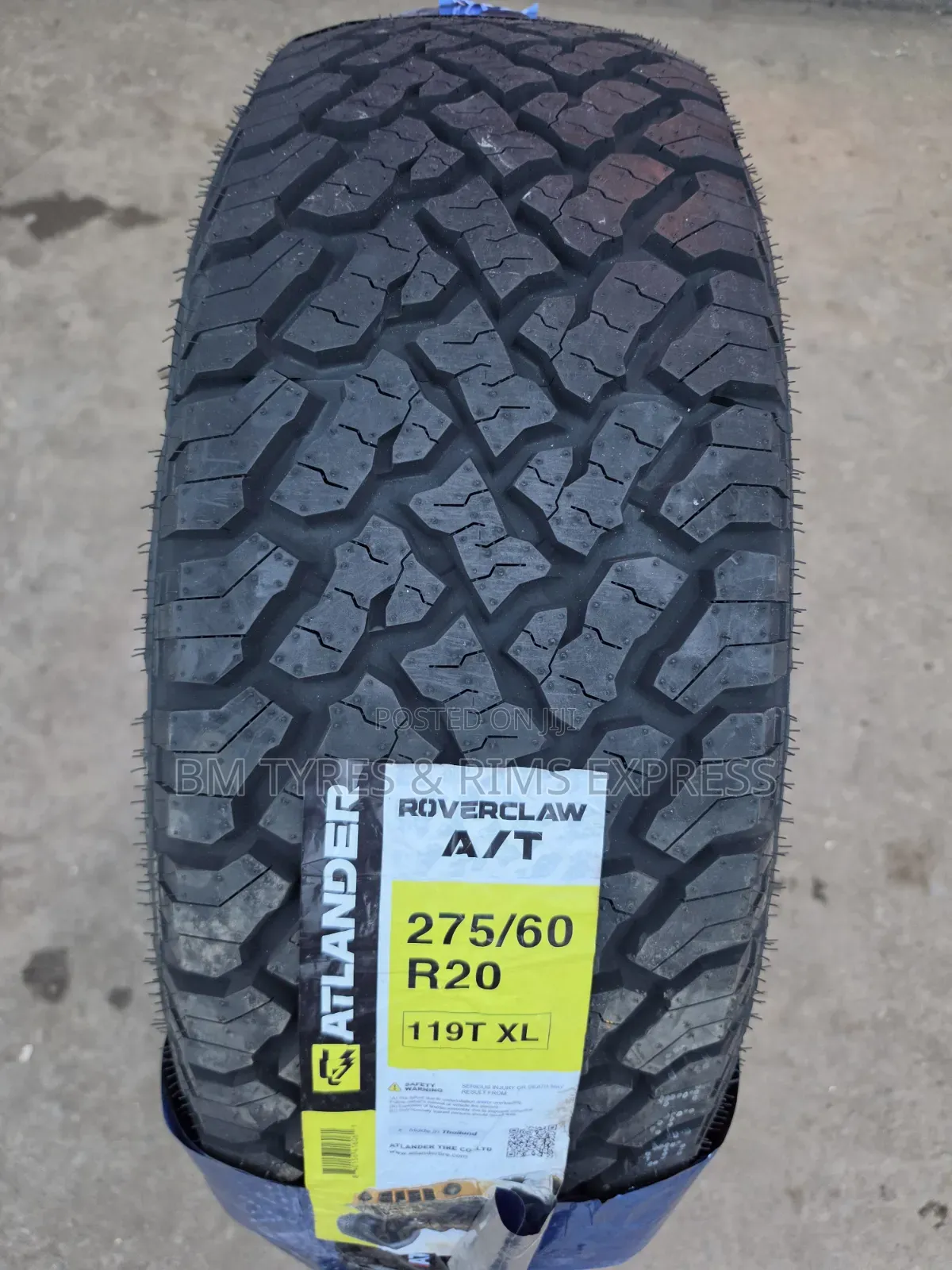 275 /60 R20 Atlander Tires (All Terrain) Thailand.