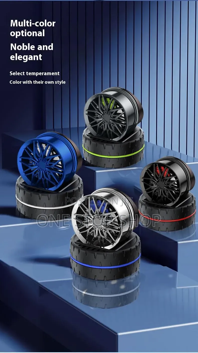 Solar Powered Rotation Miniature Alloy Hub Air Freshener