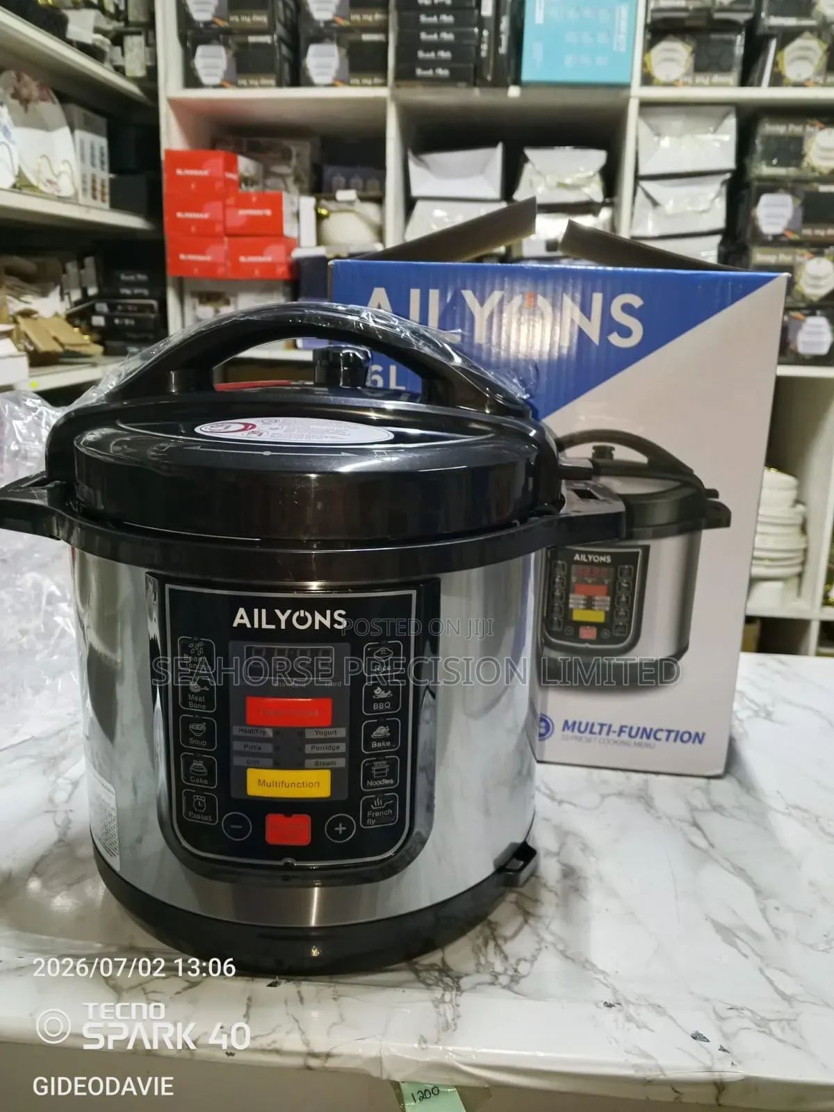 Ailyons 6l Multi-Function Electric Pressure Cooker