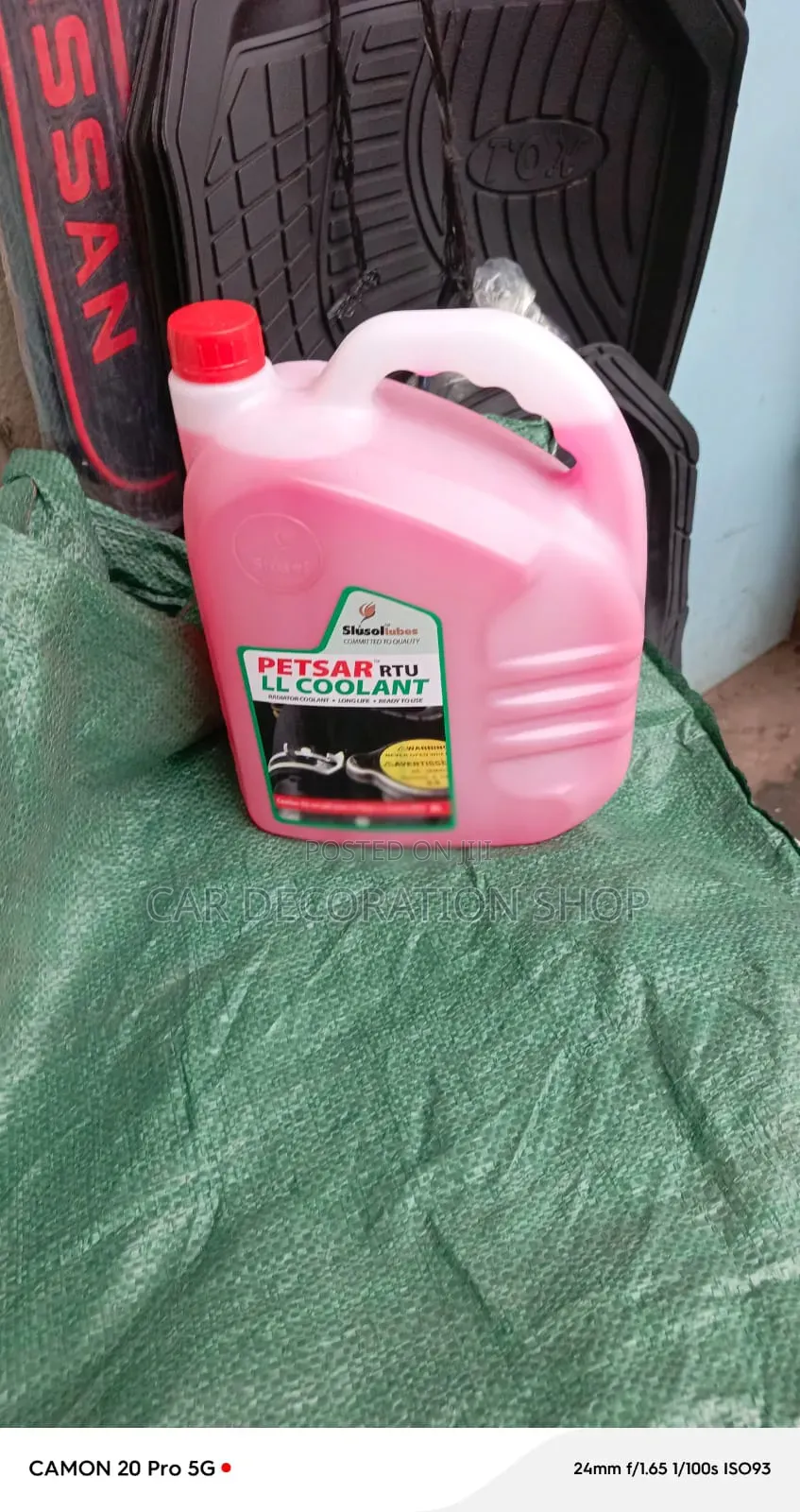 Petsar Pink 5_liter Ready to Use Engine Radiator Coolant Fluid